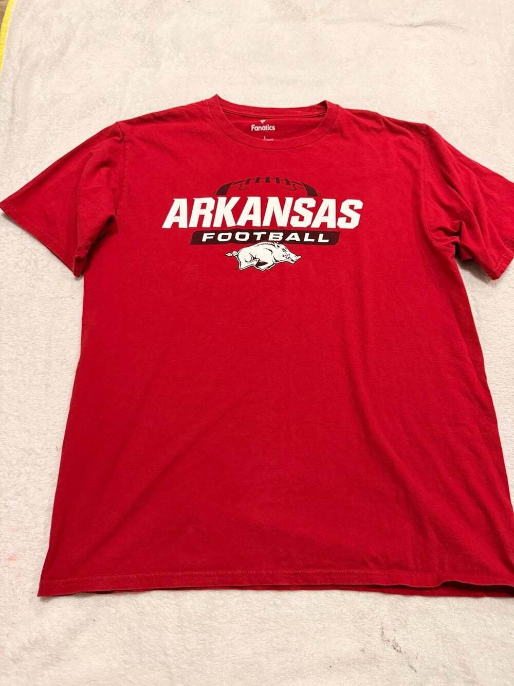 Fanatics Arkansas Razorbacks 2017 Football Schedule T-Shirt Red Men's Large